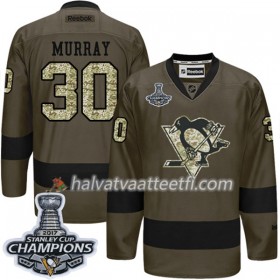 Miesten NHL Pittsburgh Penguins Pelipaita Matt Murray 30 Adidas 2017-2018 Camo Green 2017 Stanley Cup Champions Authentic